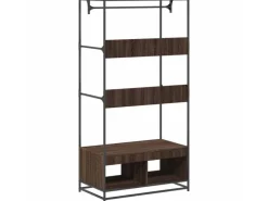 Sale vidaXL Kleiderständer Braun Eichen-Optik 90x50x180 cm Holzwerkstoff 849298 Eiche Braun