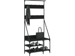 vidaXL Kleiderständer mit Schuhablage 80x40x184 cm 837862