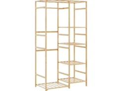 Discount vidaXL Kleiderständer mit Ablagen 100x50x184,5 cm Bambus 4008920