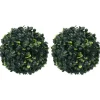 vidaXL Künstliche Buchsbaumkugeln 2 Stk 22 cm Modell 1