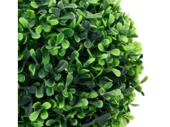 vidaXL Künstliche Buchsbäume 2 Stk mit Topf Kugelform Grün 32 cm