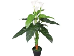 Hot vidaXL Künstliche Calla-Lilie mit Topf 85 cm Weiß