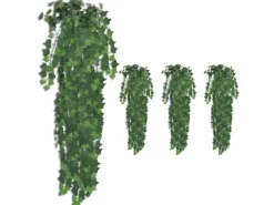vidaXL Künstliche Efeuranken 4 Stk Grün 90 cm