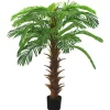 Best vidaXL Künstliche Palme Cycas mit Topf 140 cm Grün