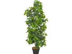 vidaXL Künstliche Pflanze Lorbeerbaum mit Topf Grün 120 cm