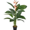 Best vidaXL Künstliche Pflanze Strelitzia mit Topf Rot 100 cm
