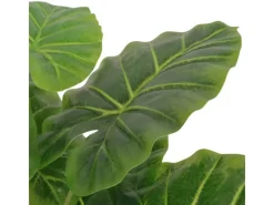vidaXL Künstliche Taro-Pflanze mit Topf 45 cm Grün