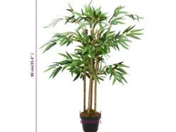 New vidaXL Künstlicher Bambus Twiggy mit Topf 90 cm