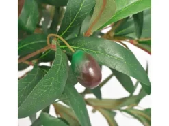 vidaXL Künstlicher Lorbeerbaum mit Topf 120 cm Grün