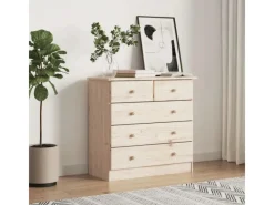 vidaXL Kommode ALTA 77x35x73 cm Massivholz Kiefer