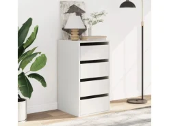 Outlet vidaXL Kommode Weiß 40x41x76 cm Holzwerkstoff