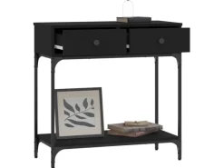 vidaXL Konsolentisch Schwarz 75x34,5x75 cm Holzwerkstoff Modell 1