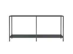 vidaXL Konsolentisch Schwarz 160x35x75,5 cm cm Hartglas