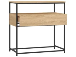 vidaXL Konsolentisch Sonoma-Eiche 75x40x75 cm Holzwerkstoff