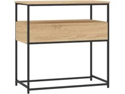 vidaXL Konsolentisch Sonoma-Eiche 75x40x75 cm Holzwerkstoff