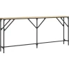 vidaXL Konsolentisch Sonoma-Eiche 180x23x75 cm Holzwerkstoff