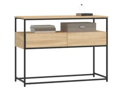 vidaXL Konsolentisch Sonoma-Eiche 100x40x75 cm Holzwerkstoff