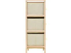 Sale vidaXL Korb-Kommode mit 6 Stoffkörben Zedernholz Beige