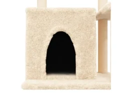 Hot vidaXL Kratzbaum mit Sisal-KratzSäulen Creme 83 cm Modell 3