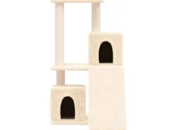 vidaXL Kratzbaum mit Sisal-KratzSäulen Creme 82 cm Modell 3