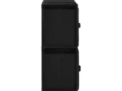 vidaXL Lagerschrank mit 4 Stoffkörben Schwarz 63×30×71 cm Stahl