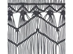 Discount vidaXL Makramee Vorhang Anthrazit 140x240 cm Baumwolle Modell 1