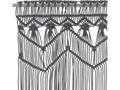 Discount vidaXL Makramee Vorhang Anthrazit 140x240 cm Baumwolle Modell 1