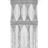 vidaXL Makramee Vorhang Anthrazit 140x240 cm Baumwolle Modell 5
