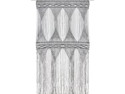 vidaXL Makramee Vorhang Anthrazit 140x240 cm Baumwolle Modell 5