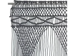 vidaXL Makramee Vorhang Anthrazit 140x240 cm Baumwolle Modell 5