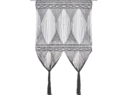 vidaXL Makramee Vorhang Anthrazit 140x240 cm Baumwolle Modell 5