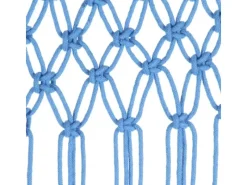 vidaXL Makramee Vorhang Blau 140x240 cm Baumwolle Modell 3