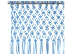 vidaXL Makramee Vorhang Blau 140x240 cm Baumwolle Modell 3