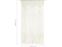 Online vidaXL Makramee Vorhang 140x240 cm Baumwolle Modell 2