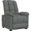 vidaXL Massagesessel Dunkelgrau Stoff Modell 32