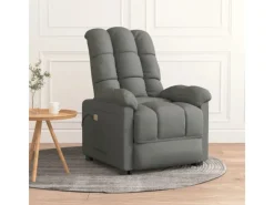 vidaXL Massagesessel Dunkelgrau Stoff Modell 32