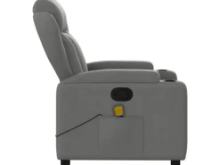 vidaXL Massagesessel Dunkelgrau Samt Modell 9