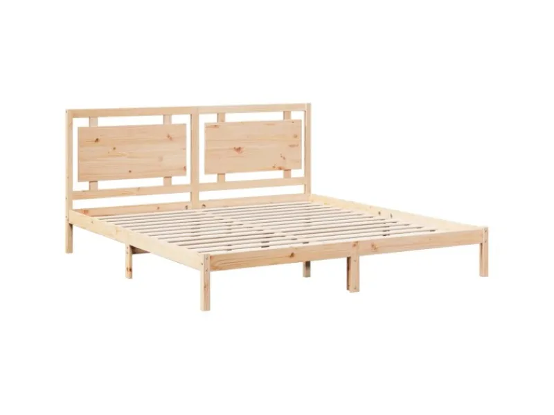 vidaXL Massivholzbett Extra Lang ohne Matratze 200x220 cm 3309207