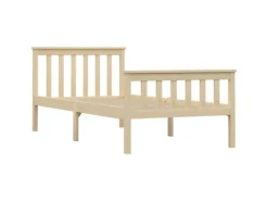 vidaXL Massivholzbett Helles Holz Kiefer 100x200 cm617227