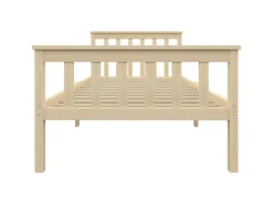 vidaXL Massivholzbett Helles Holz Kiefer 100x200 cm617227