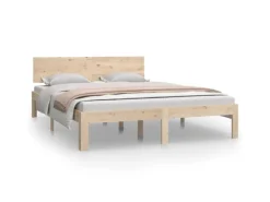 vidaXL Massivholzbett Kiefer 140x200 cm1137029