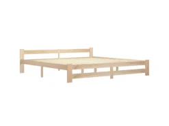 vidaXL Massivholzbett Kiefer 200x200 cm649446