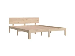 vidaXL Massivholzbett Kiefer 160x200 cm1137078