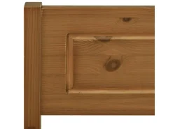 vidaXL Massivholzbett Kiefer Honigbraun 200x200 cm649530