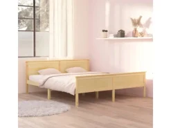 vidaXL Massivholzbett Kiefer 180x200 cm1115514