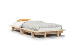 vidaXL Massivholzbett ohne Matratze 90x200 Kiefernholz2102610