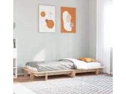 vidaXL Massivholzbett ohne Matratze 90x200 Kiefernholz2102610