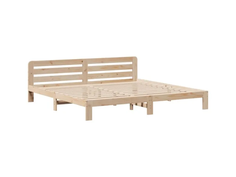 Best vidaXL Massivholzbett ohne Matratze 180x200 Kiefernholz 855558