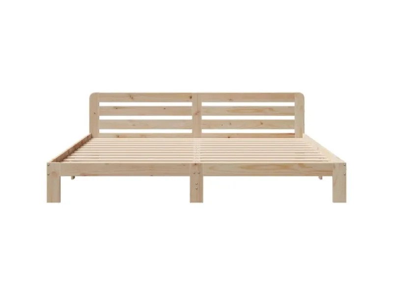 Best vidaXL Massivholzbett ohne Matratze 180x200 Kiefernholz 855558