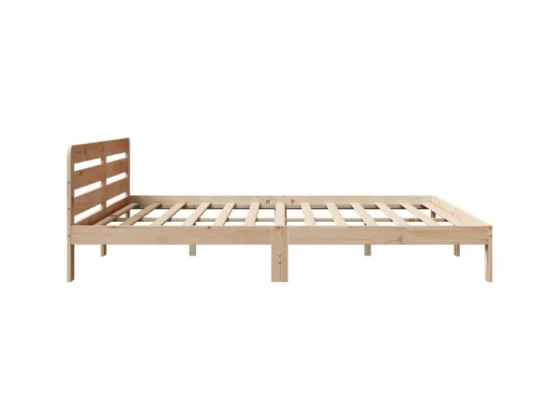 Best vidaXL Massivholzbett ohne Matratze 180x200 Kiefernholz 855558